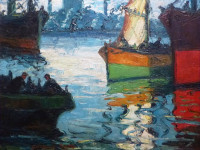 Sala Harry Recanati - Benito Quinquela Martin - Argentina - oleo sobre tela - 57 x 70 cms